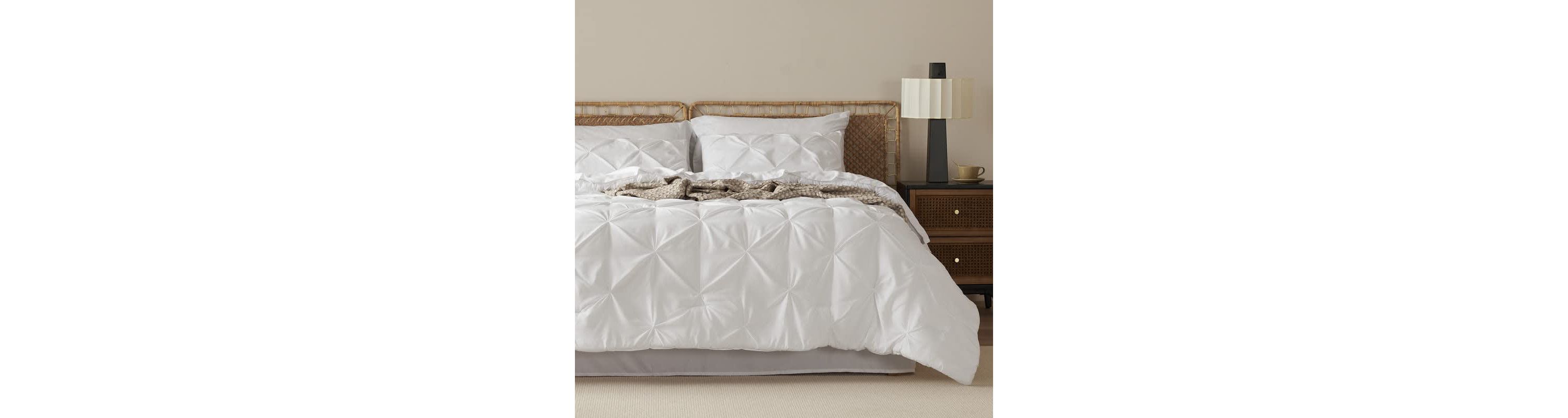 7 Piece GentleSoft™ Pintuck Comforter Bed in Bag Set
