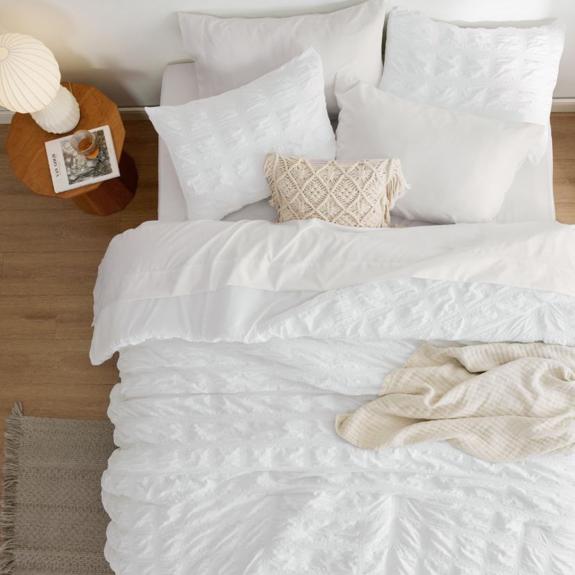 Bedsure Bed in a Bag-Seersucks-Grid | Belk