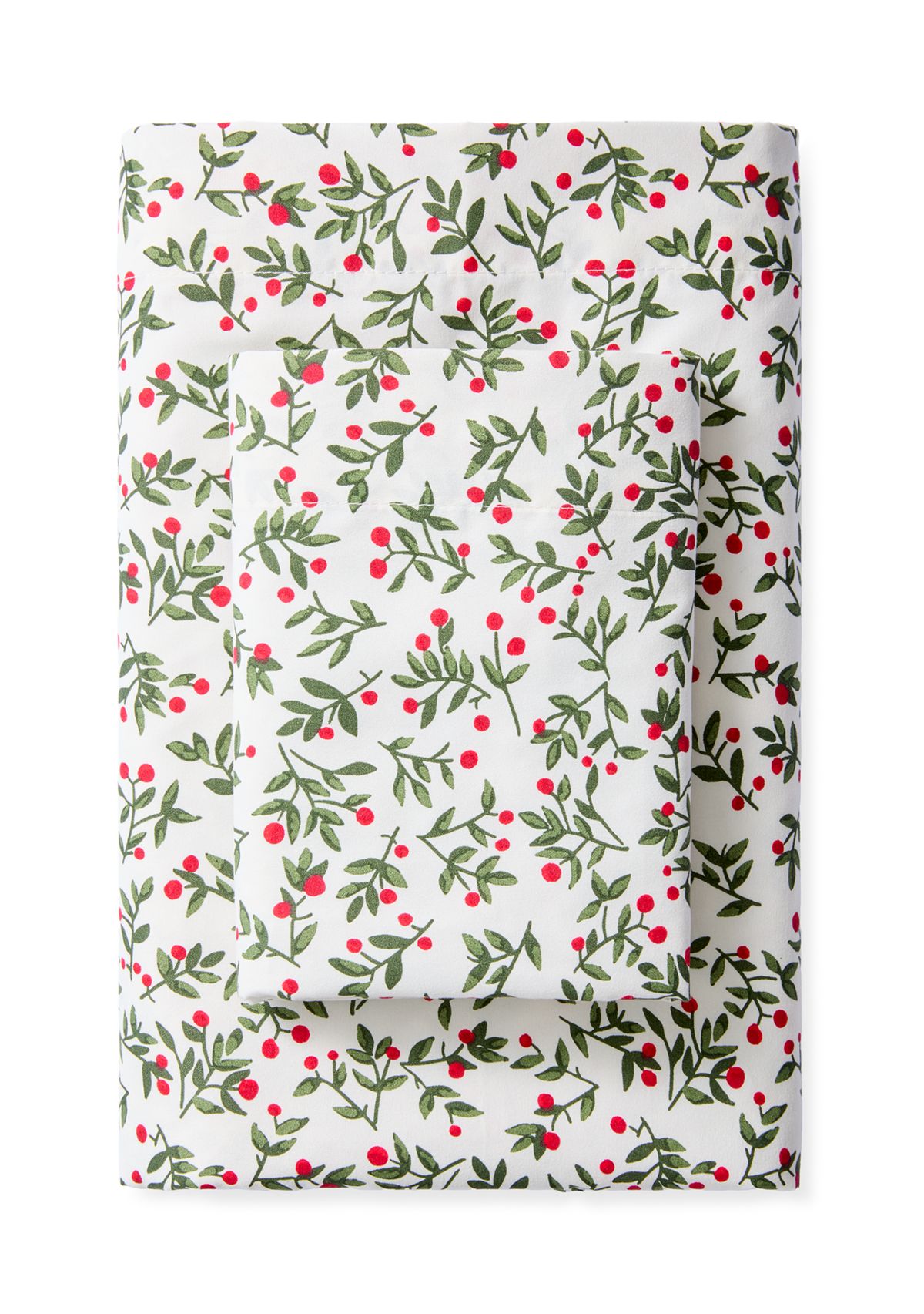 Christmas Holly Print Sheet Set