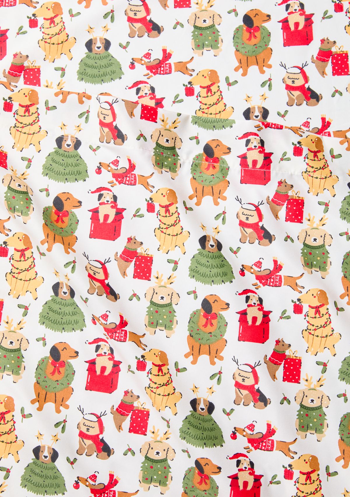 Christmas Dogs Print Sheet Set