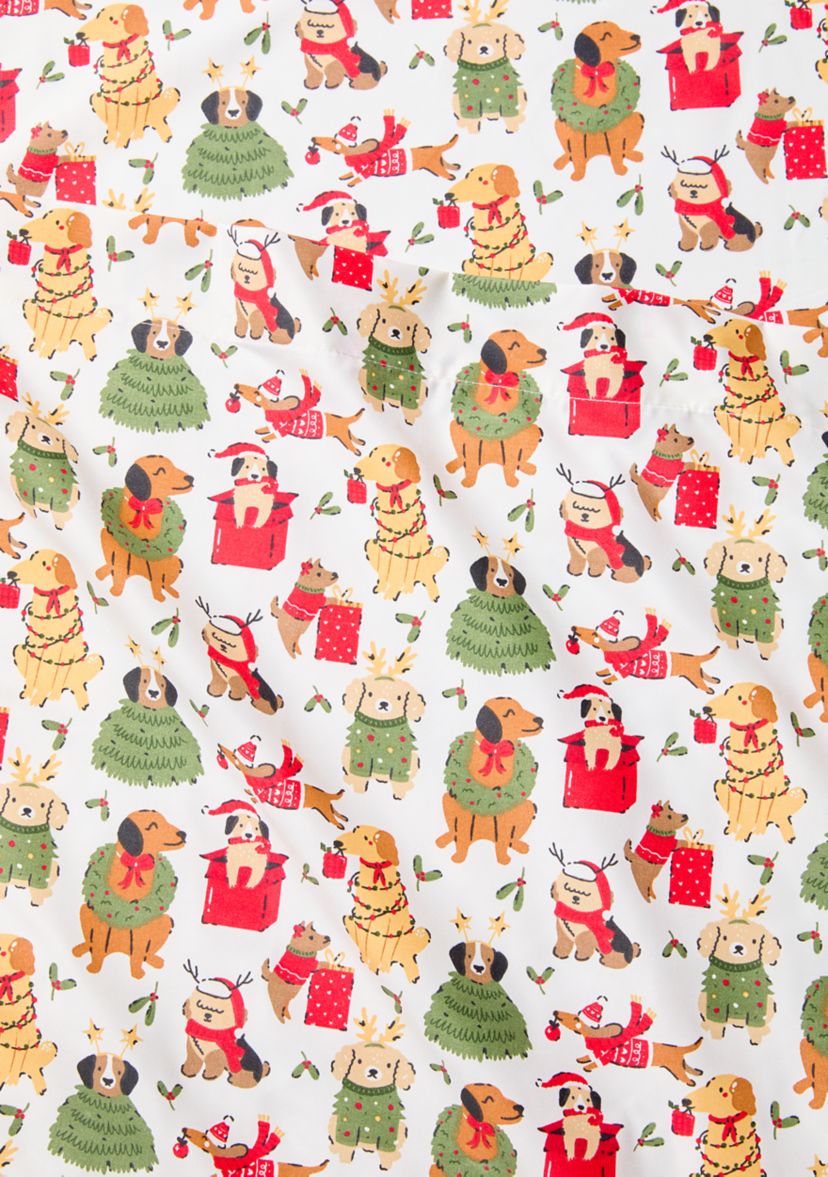 Christmas Dogs Print Sheet Set