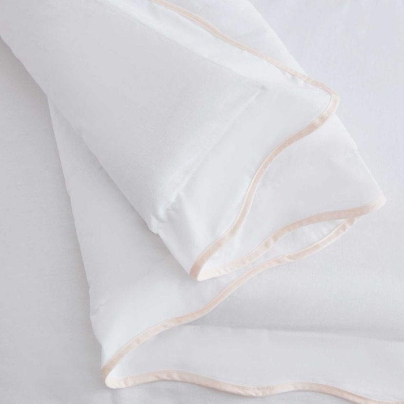 Simple Scallop Cotton Comforter Set