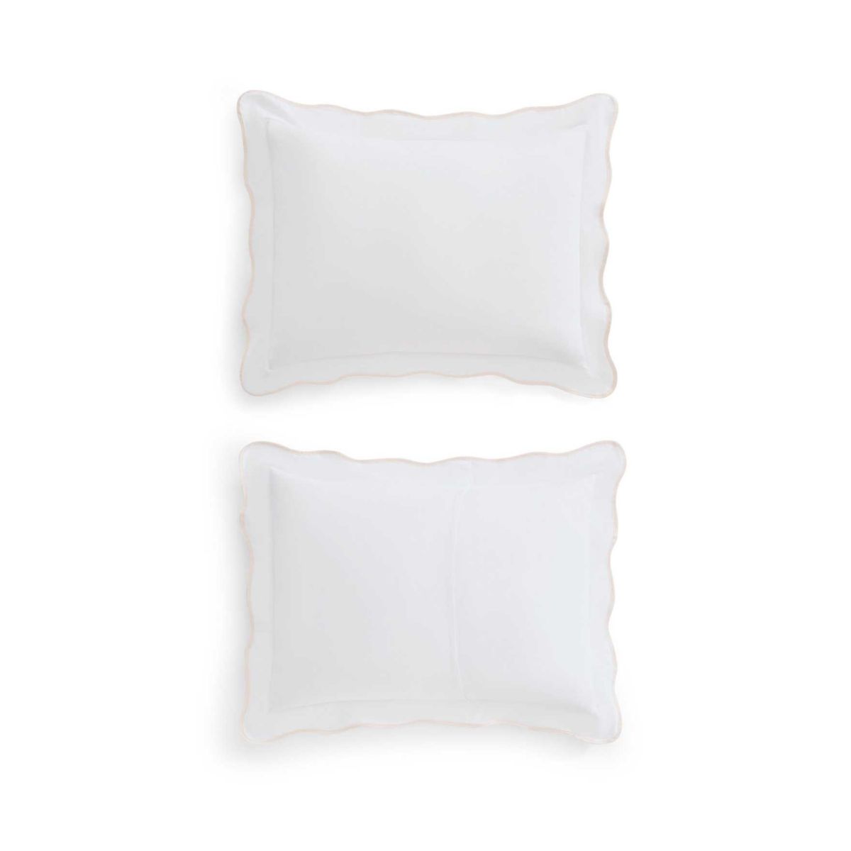 Simple Scallop Cotton Comforter Set