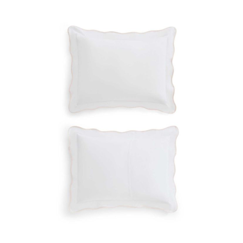 Simple Scallop Cotton Comforter Set