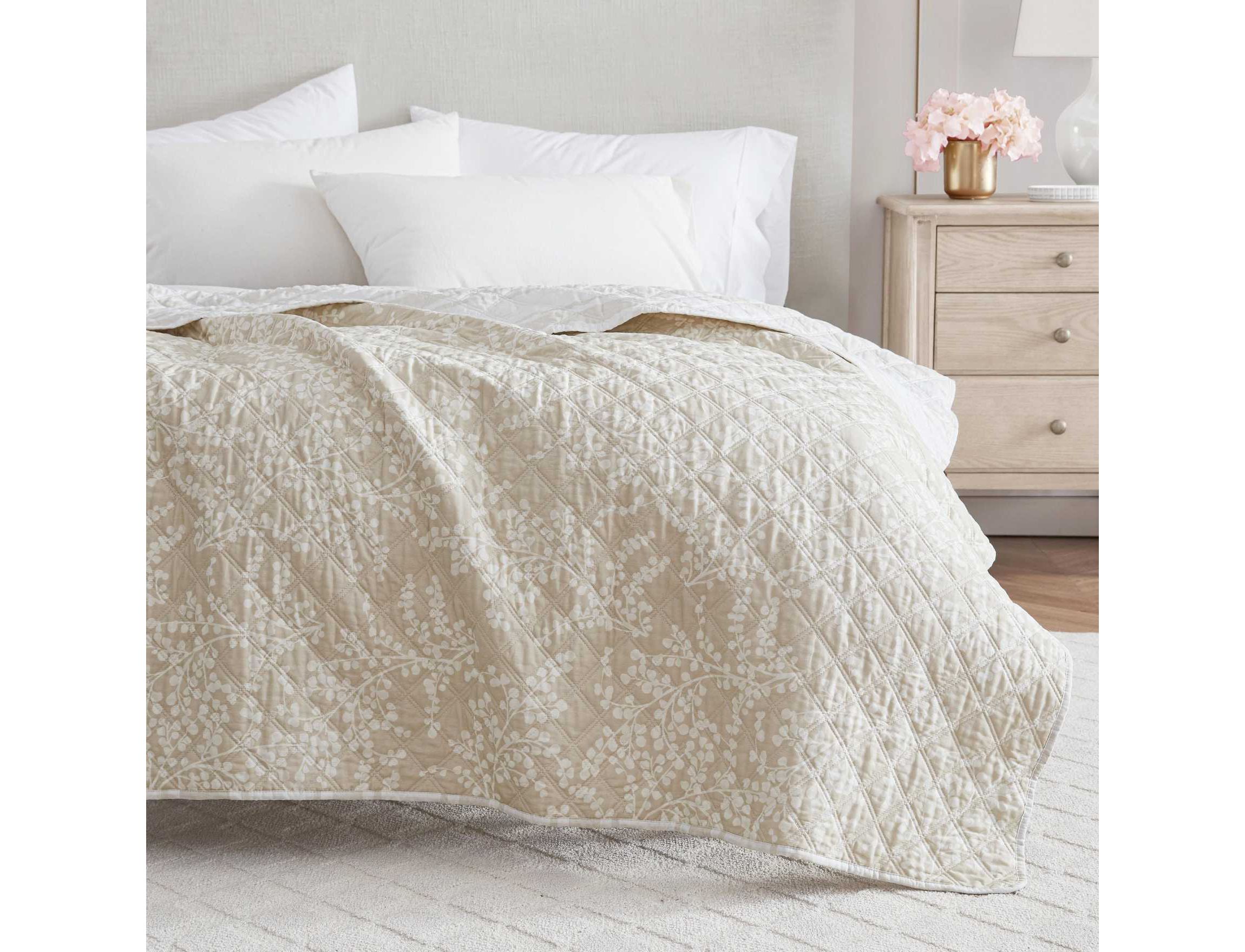 Layered Branches Cotton Throw