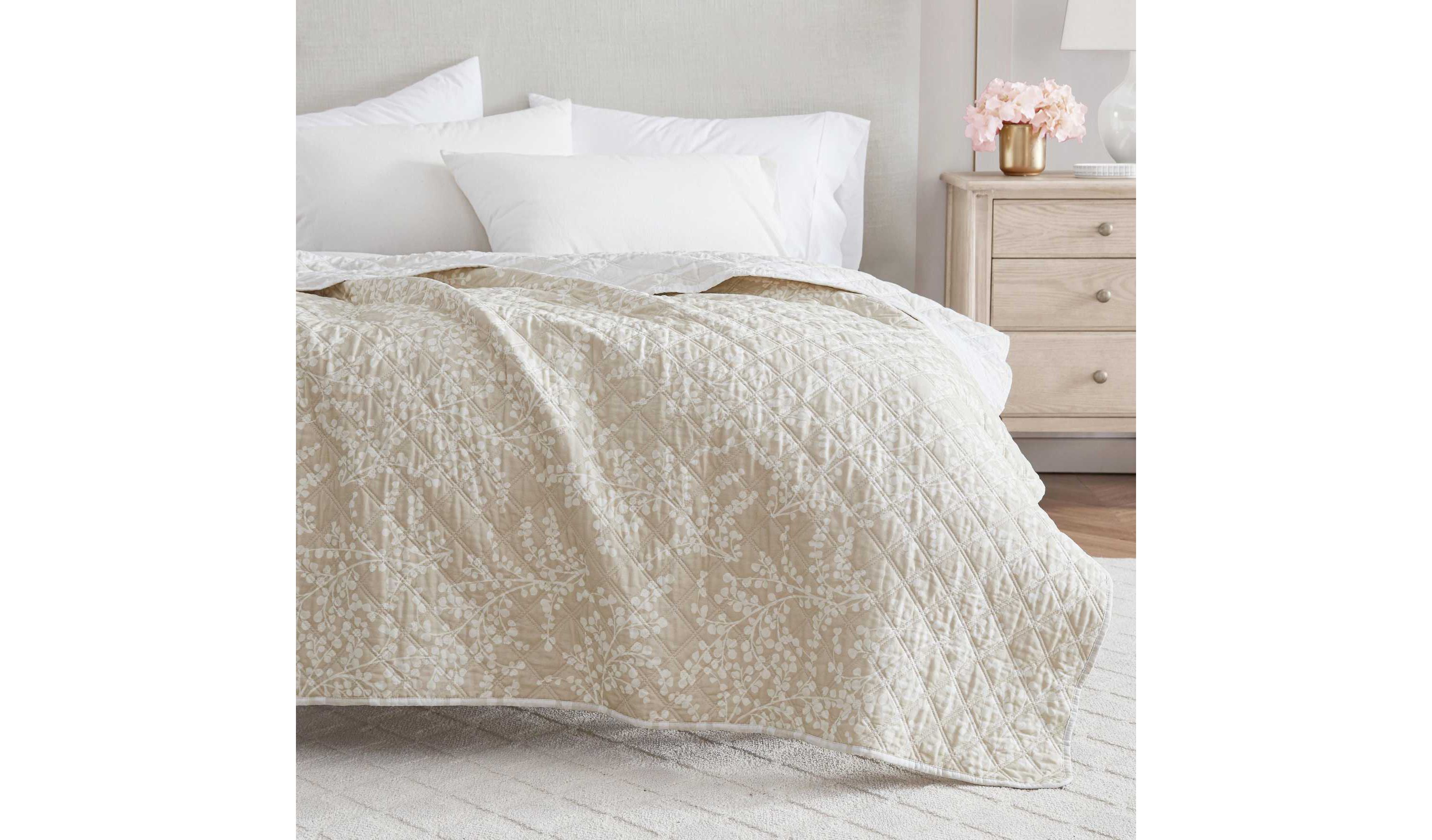 Layered Branches Cotton Throw