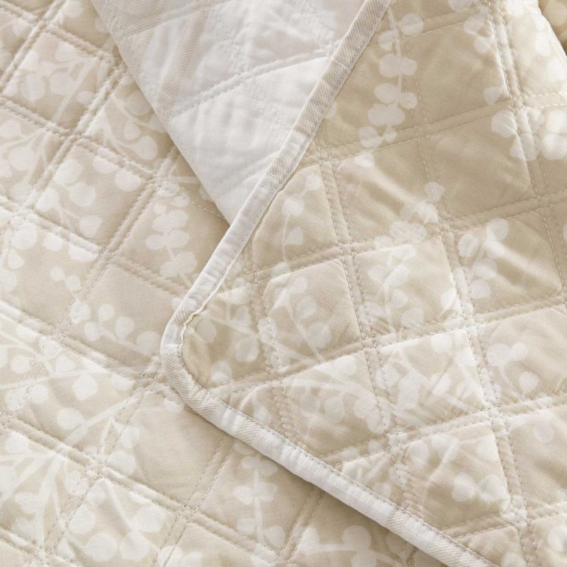 Layered Branches Cotton Throw