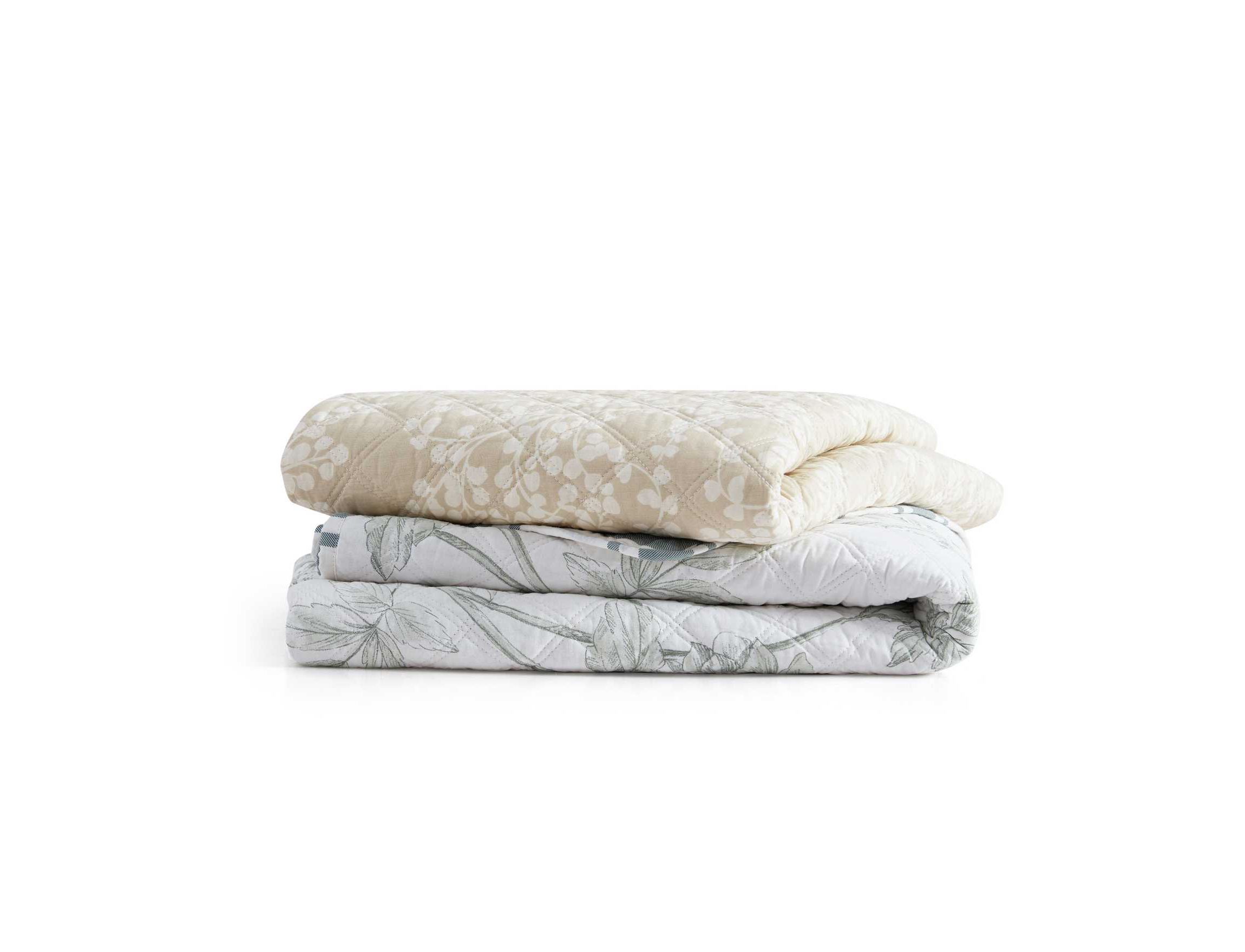 Layered Branches Cotton Throw