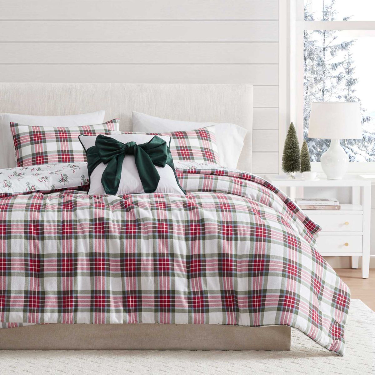 Bedford Bow Pillow Microfiber Decorative Pillow