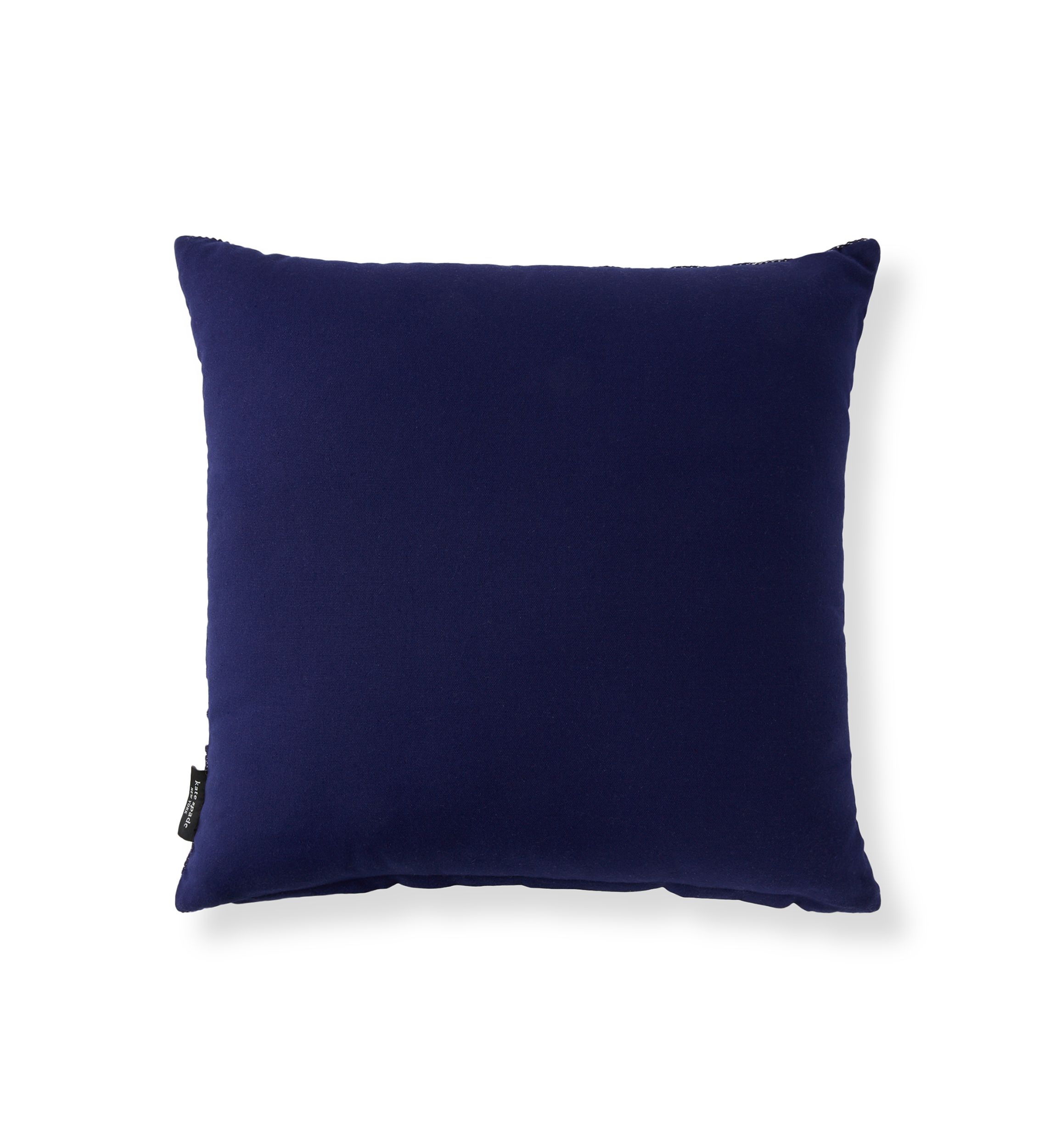 Navy Floral Decorative Throw Pillow