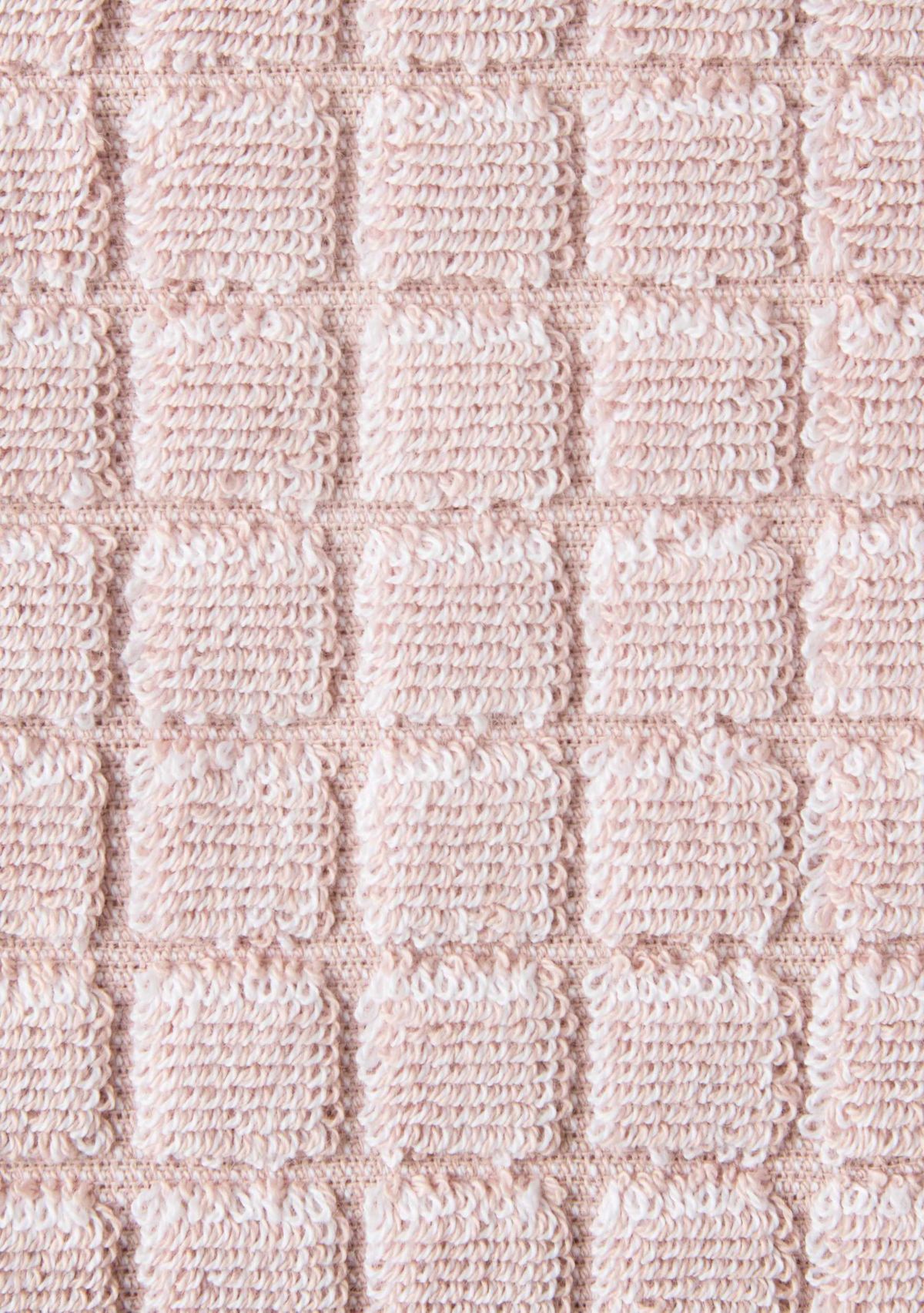 TOWN & COUNTRY LIVING 6-Piece Textured Windowpane White Bath Set