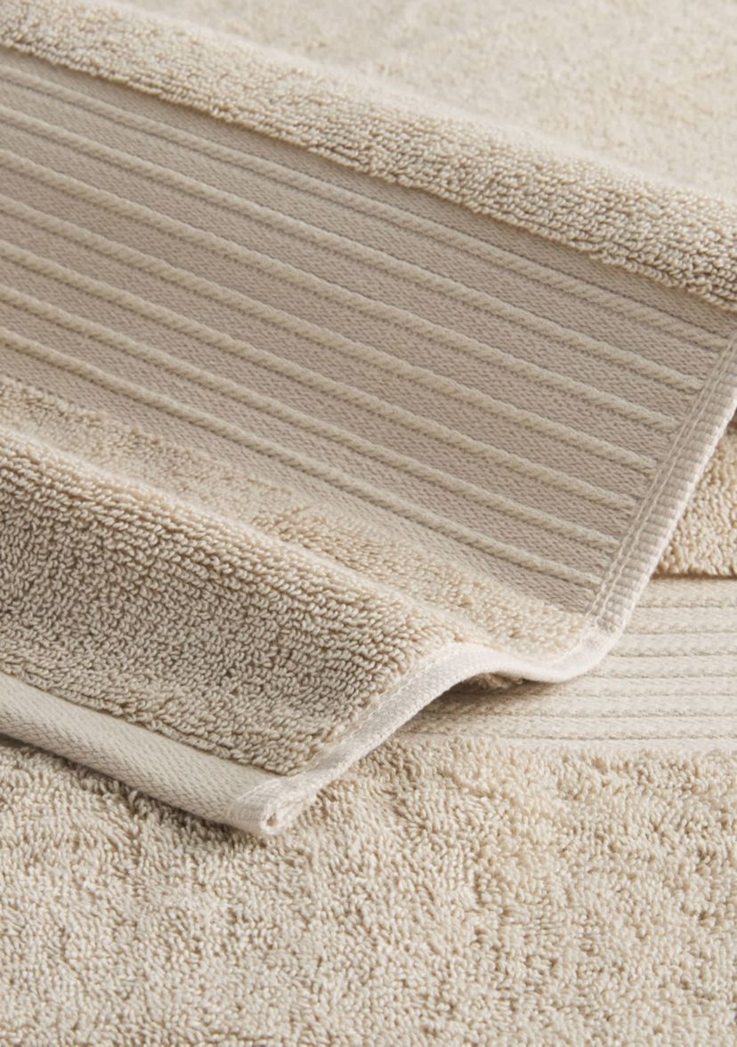 TOWN & COUNTRY LIVING 6-Piece Assorted Solid Dobby Border Aqua Blue Bath Set