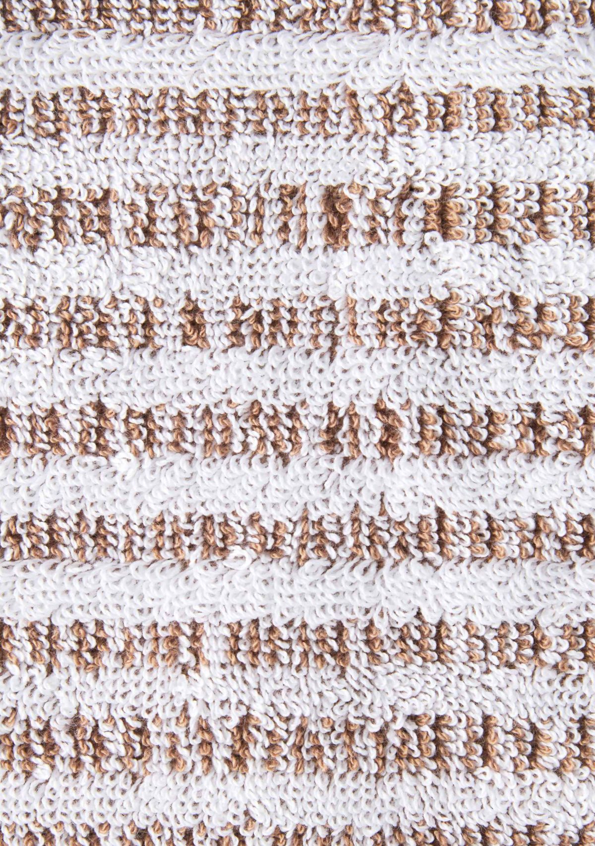 TOWN & COUNTRY LIVING 6-Piece Striped Reversible Terry Brights Mocha Brown Bath Set