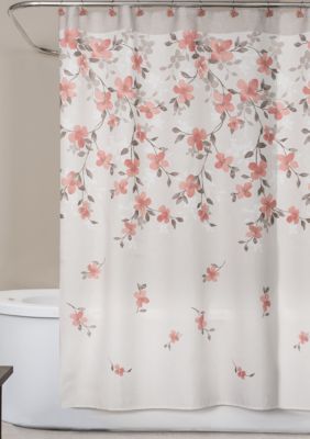 Saturday Knight Coral Garden Shower Curtain and Hooks | belk