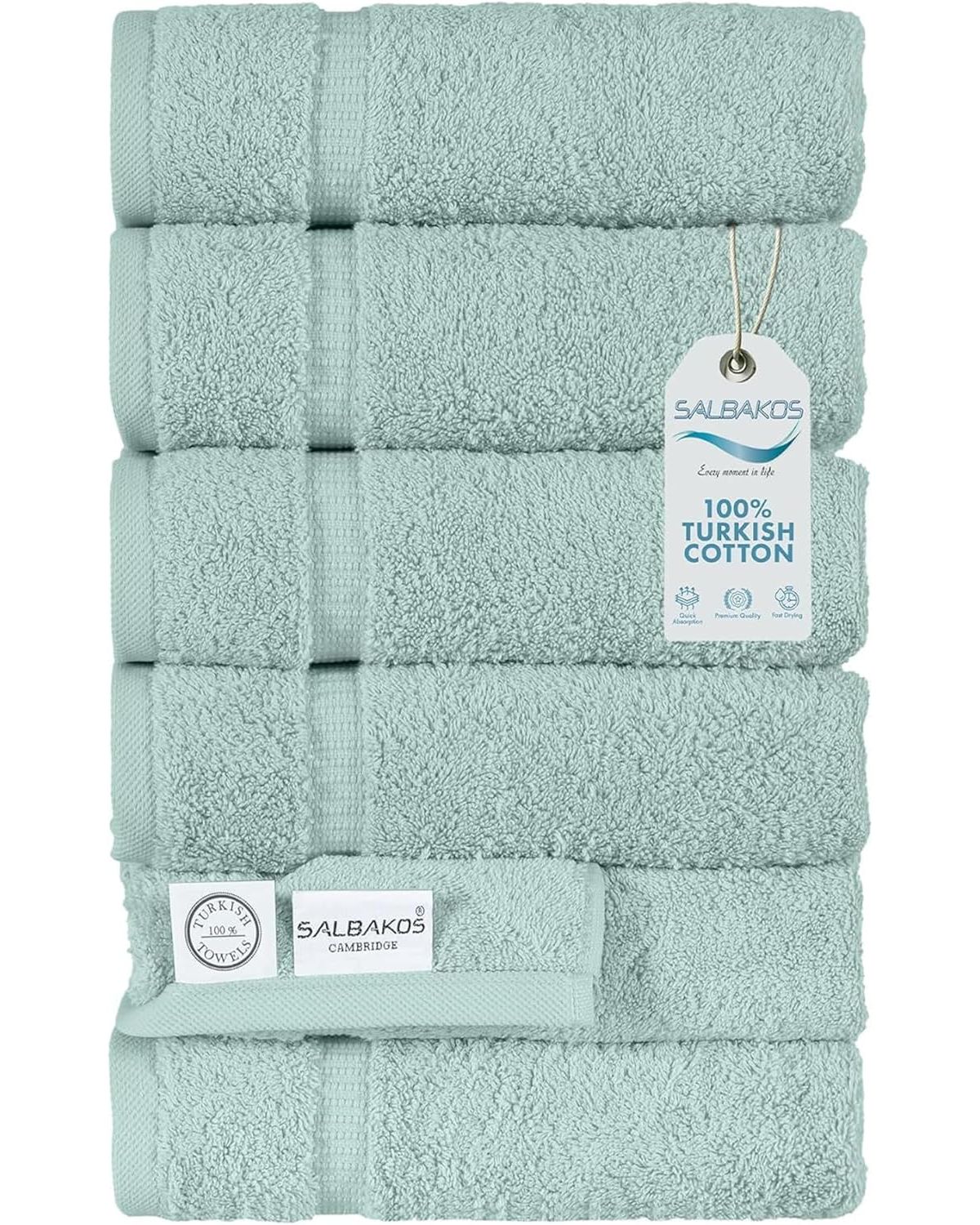 Cambridge Hand Towel 6 Pc 16X30:Green