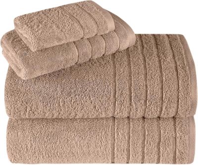 Towels Beyond Barnum 4 Pc Towel Set:Chocolate / Dark Brown