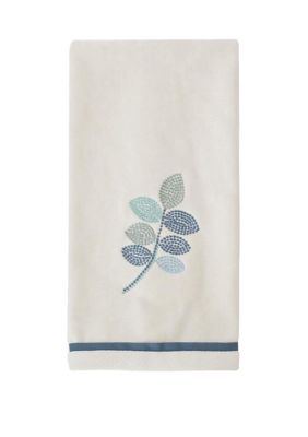 Croscill Mosaic Leaves Hand Towel 16 In X 26 In Belk