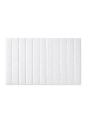 W by Wamsutta Wonderfully Soft Ribbed Bath Rug, White, 24 x 40