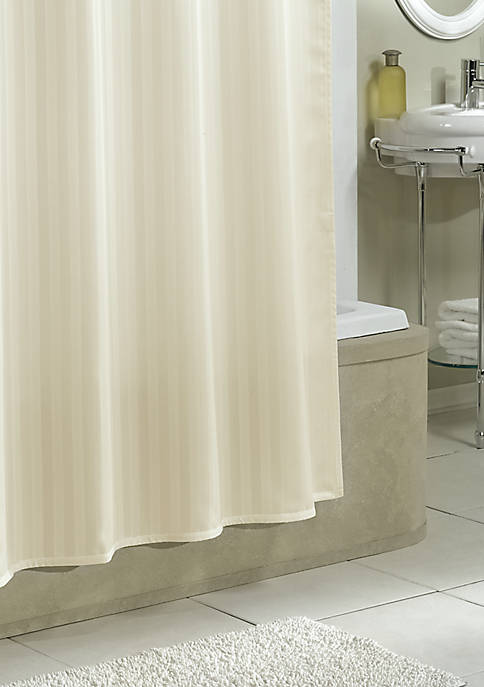 Excell Stripe Fabric Shower Curtain, Are Shower Curtains All The Same Size In Excel