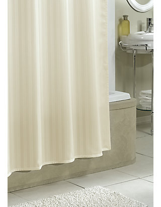 Excell Stripe Fabric Shower Curtain, Can You Use Fabric Shower Curtain Without Liner