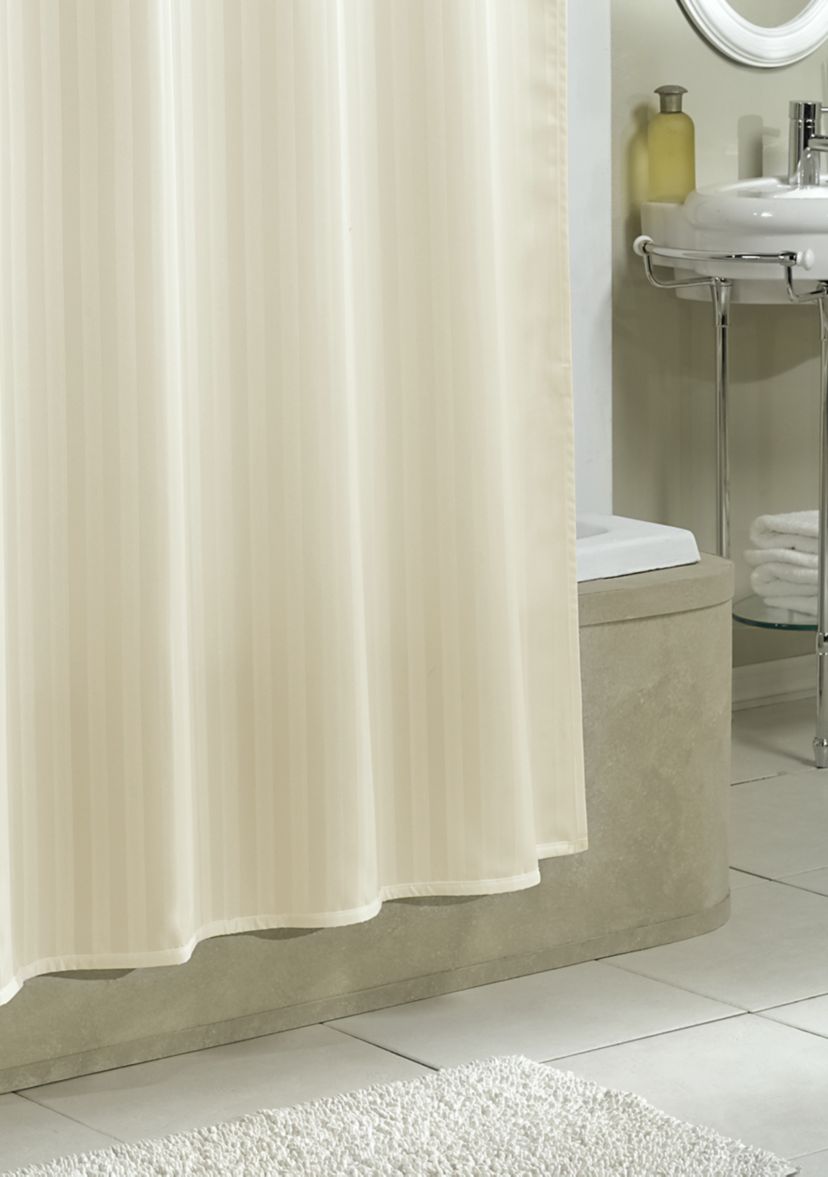 Stripe Fabric Shower Curtain Liner