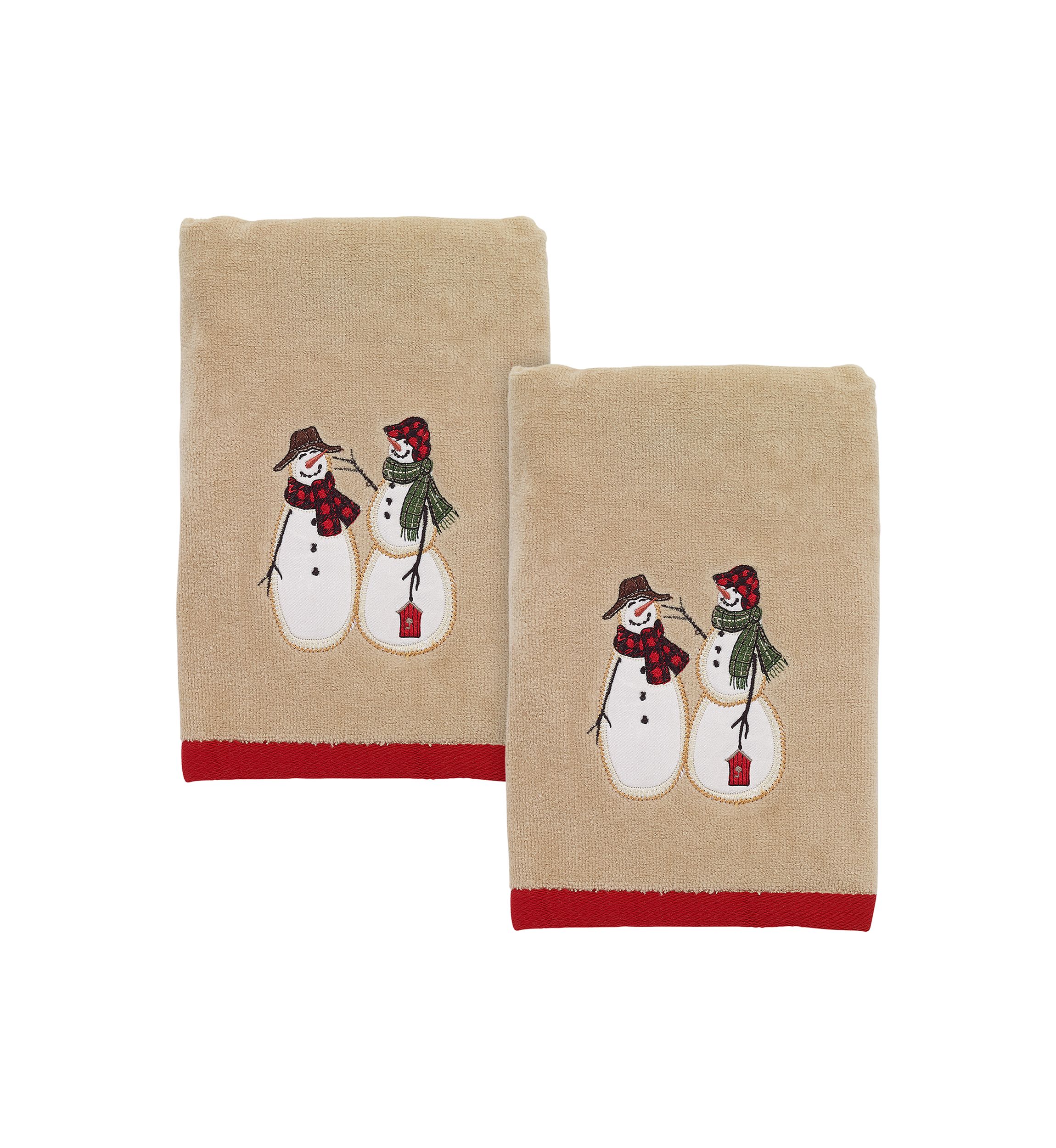   Snowmen Gathering 2 Hand Towel Set 