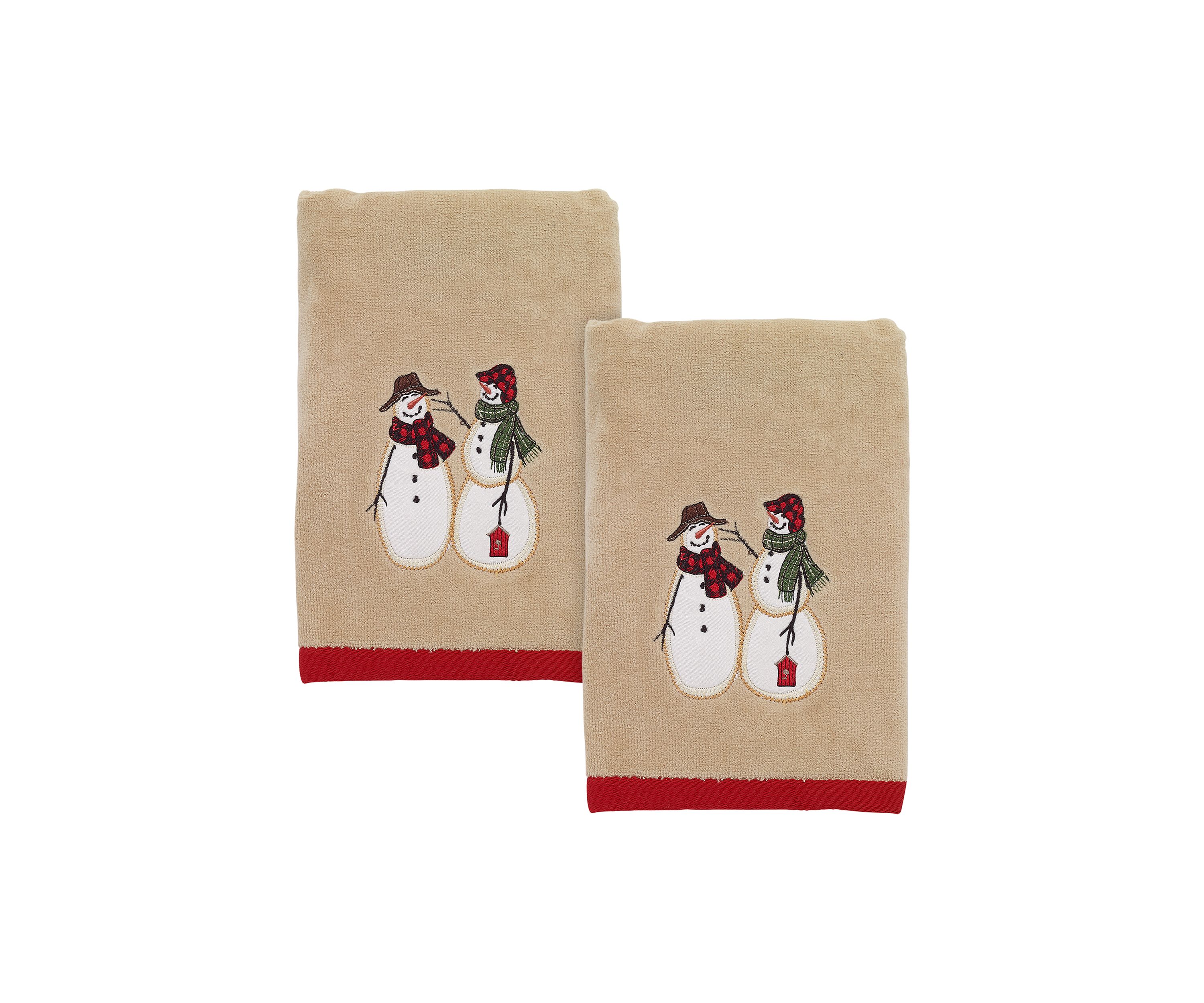   Snowmen Gathering 2 Hand Towel Set 