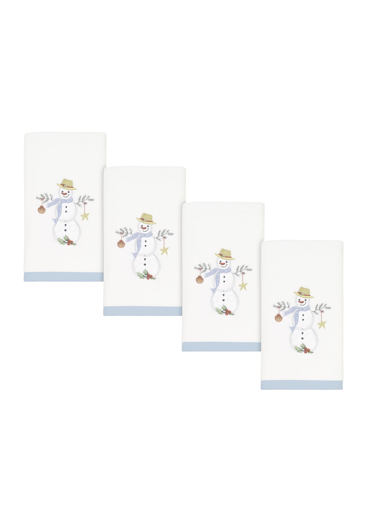 Coastal Snowman 4 Fingertip Set