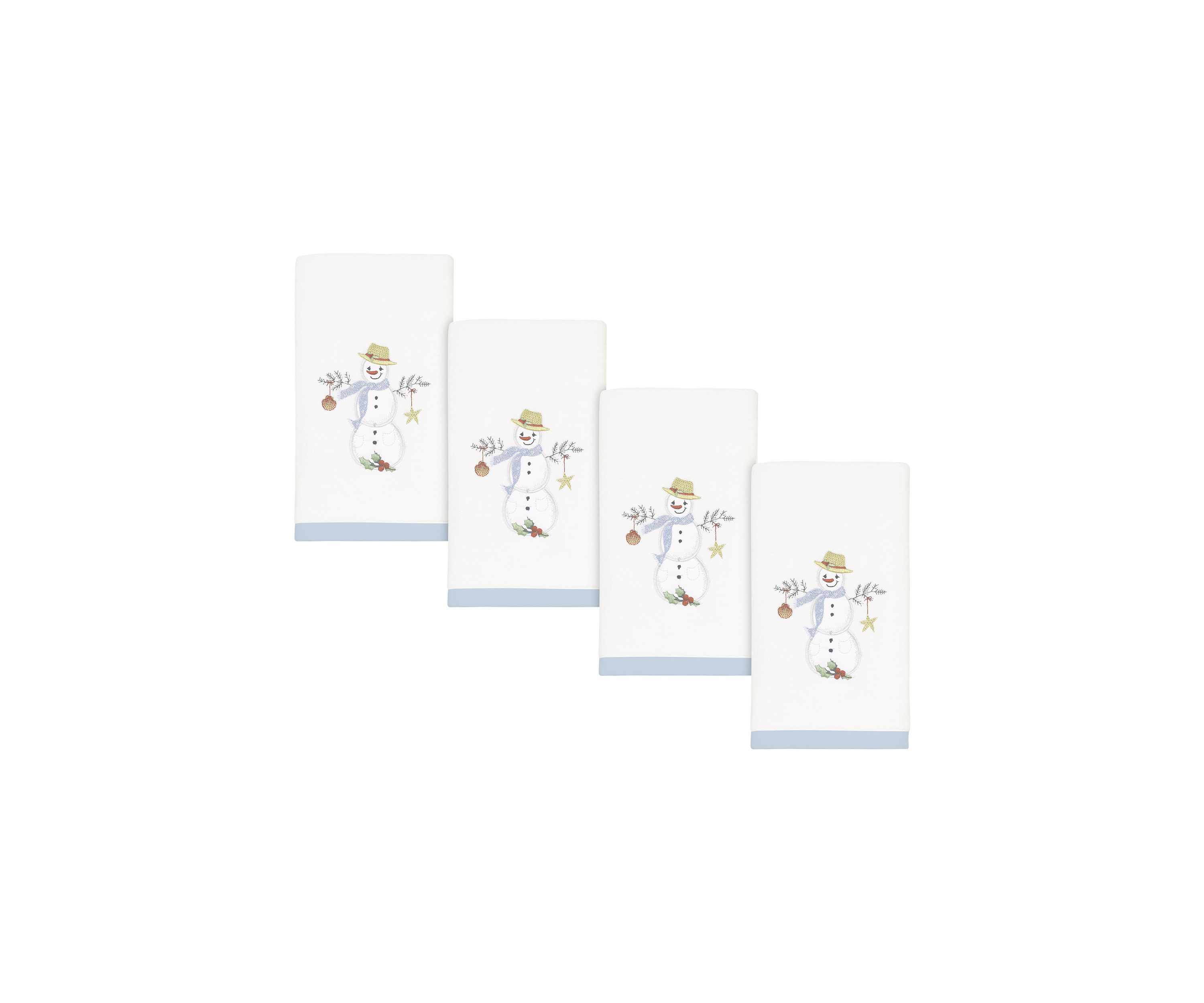 Coastal Snowman 4 Fingertip Set