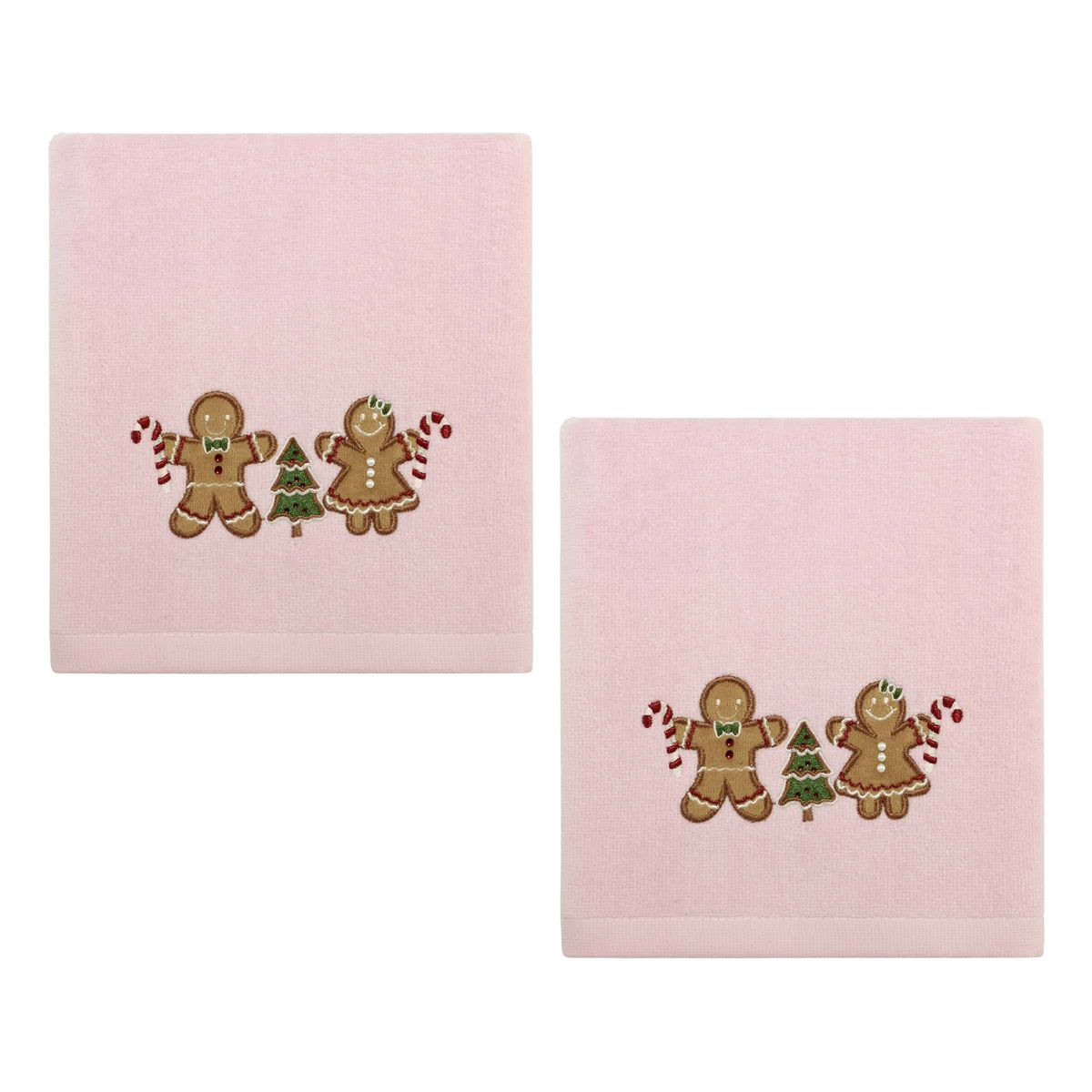 Gingerbread People 2-Pack Hand Towel Set