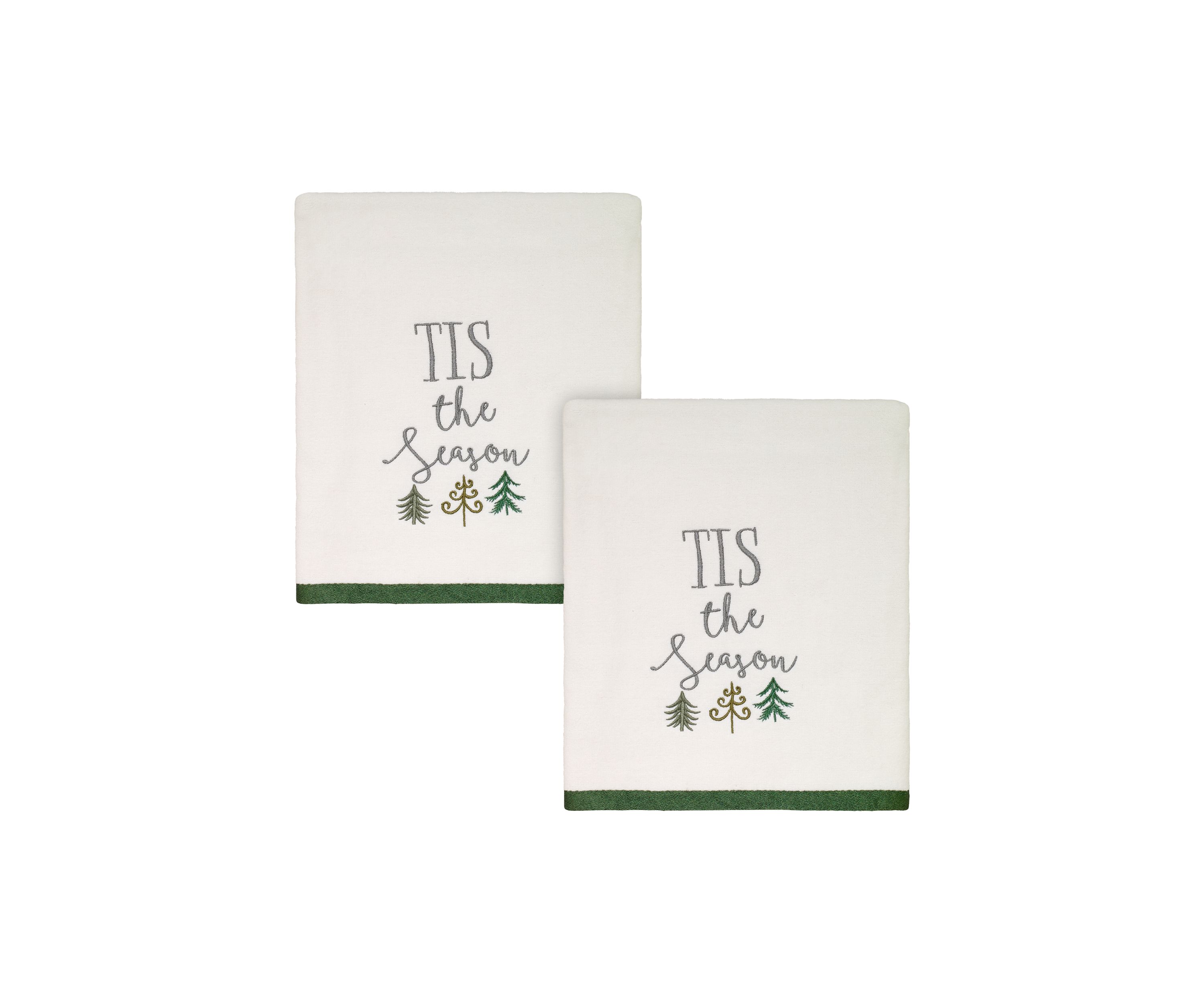 Christmas Trees 2 Bath Towel Set