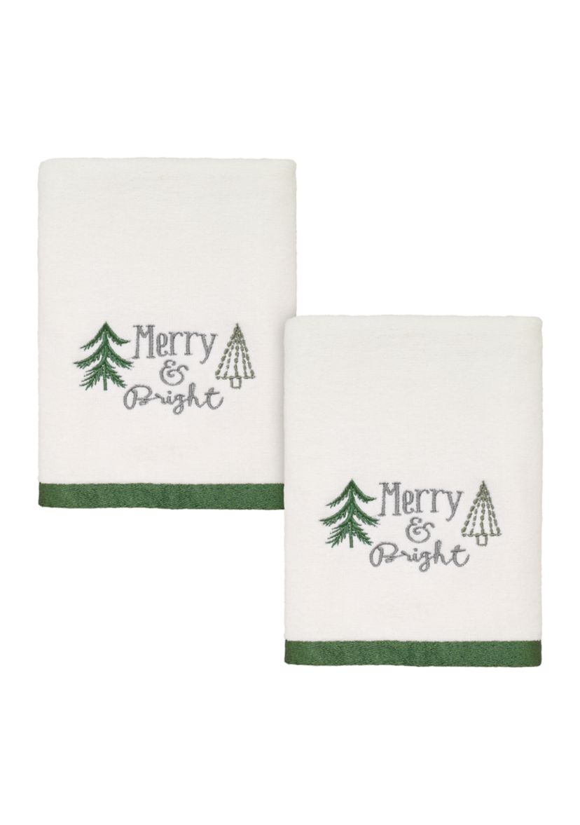 Christmas Trees 2 Hand Towel Set