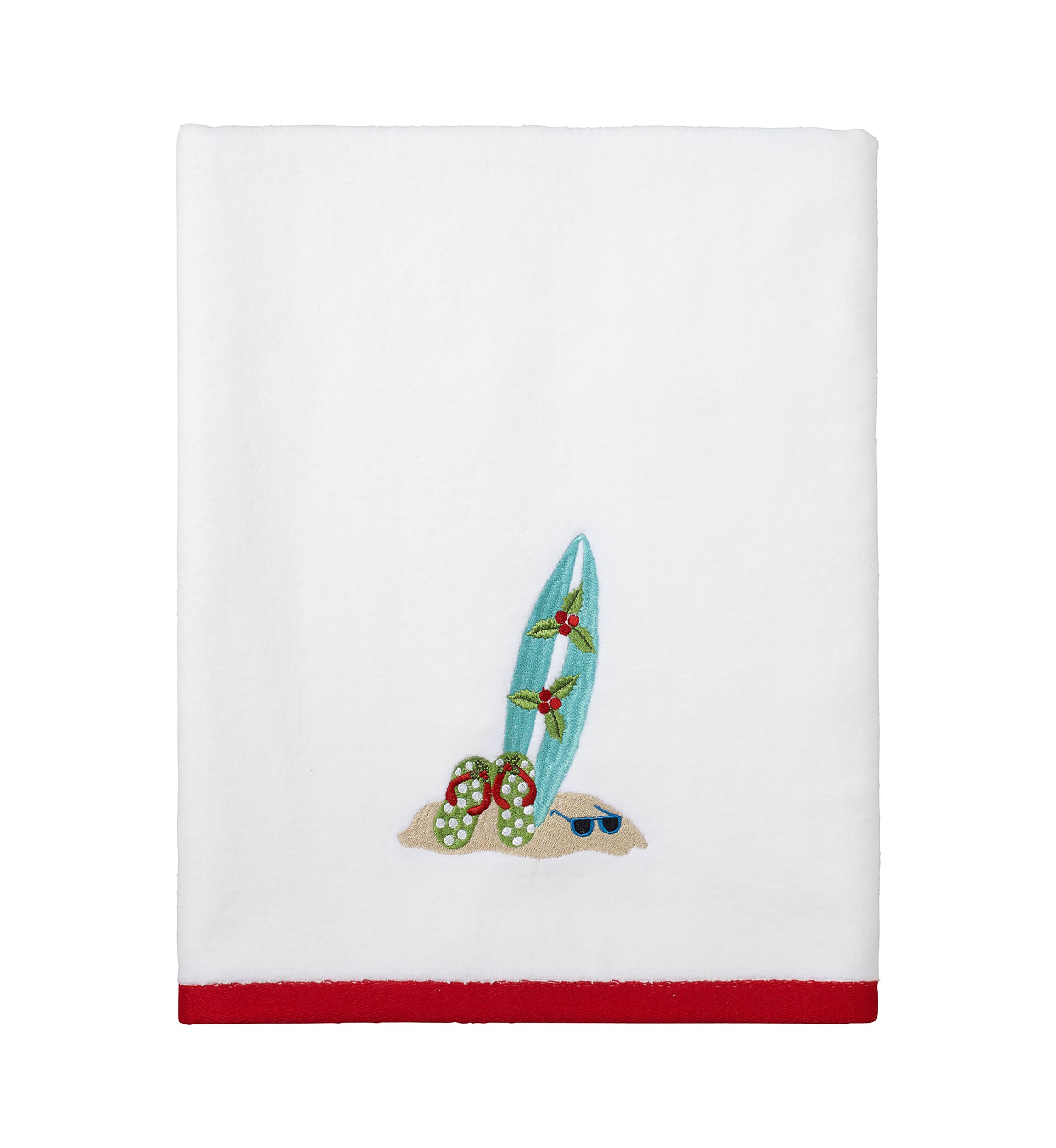 Flamingo Jingle Bath Towel