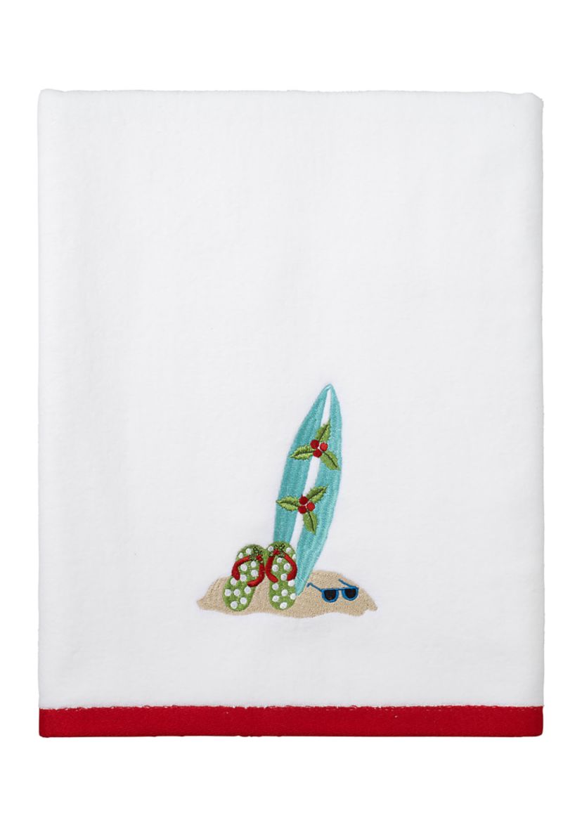 Flamingo Jingle Bath Towel