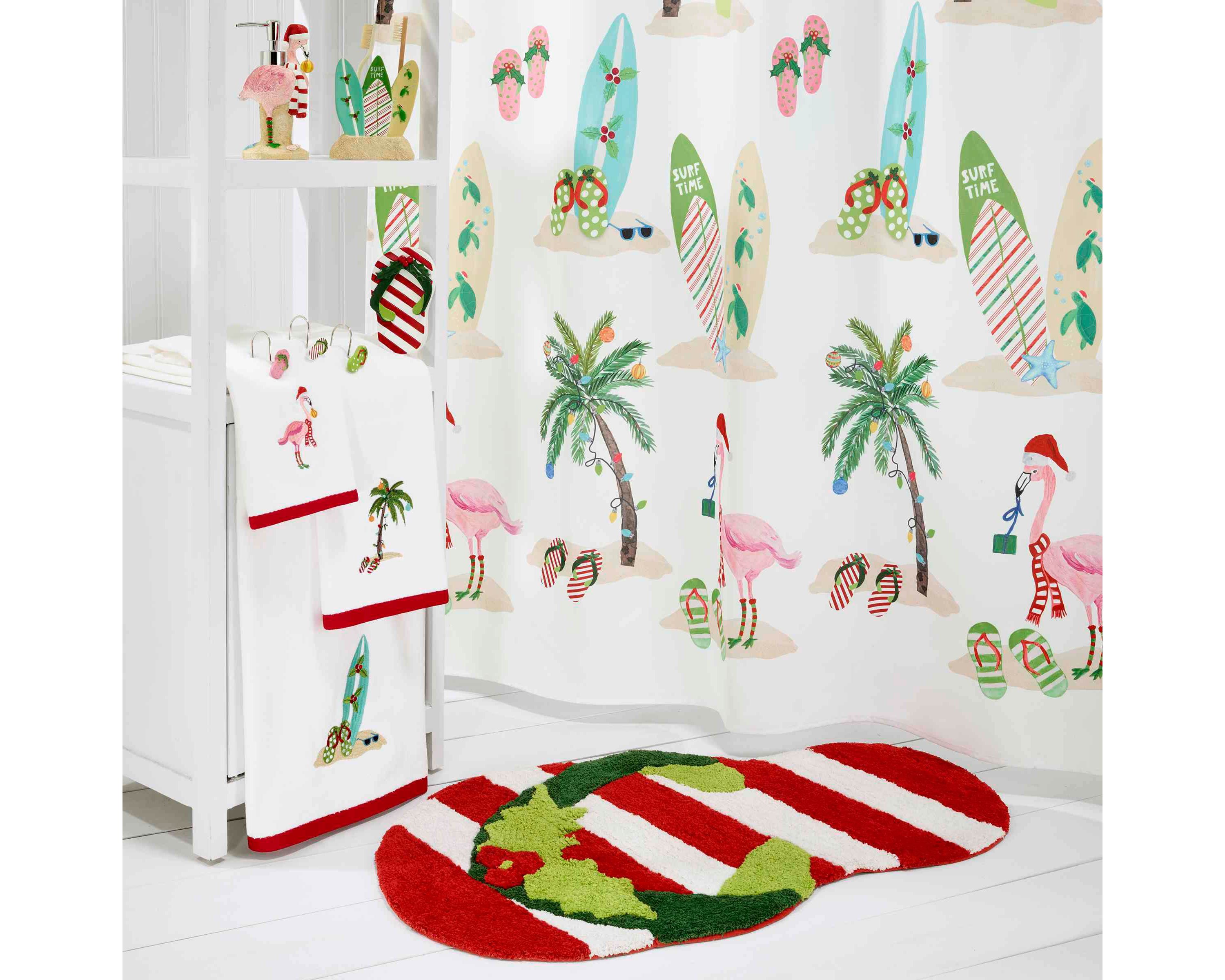 Flamingo Jingle 4-pc. Fingertip Towel