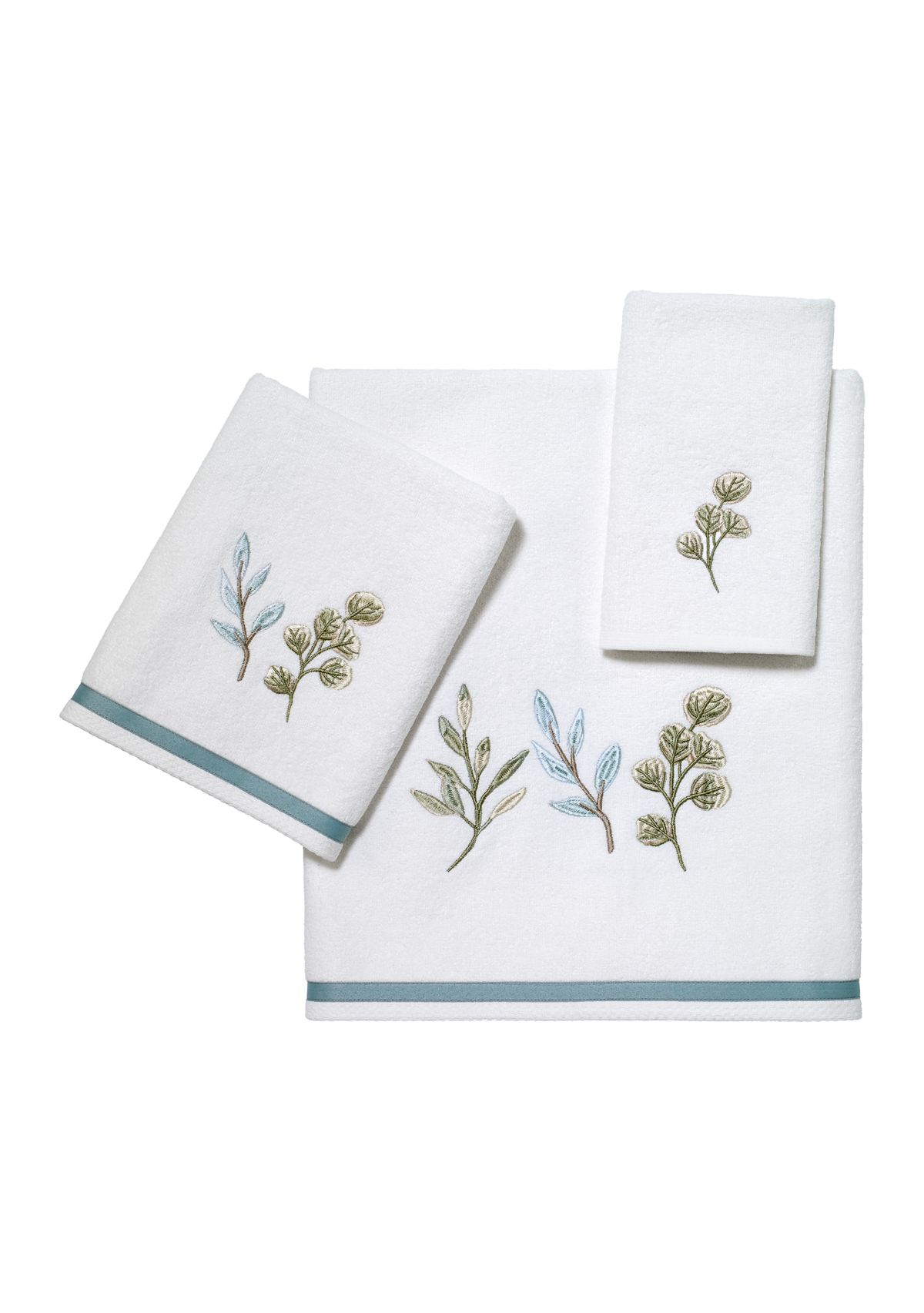 Ombré Leaves Towel Sets