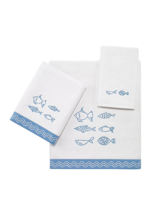 Avanti Blue Fin Bay 3 Piece Towel Set