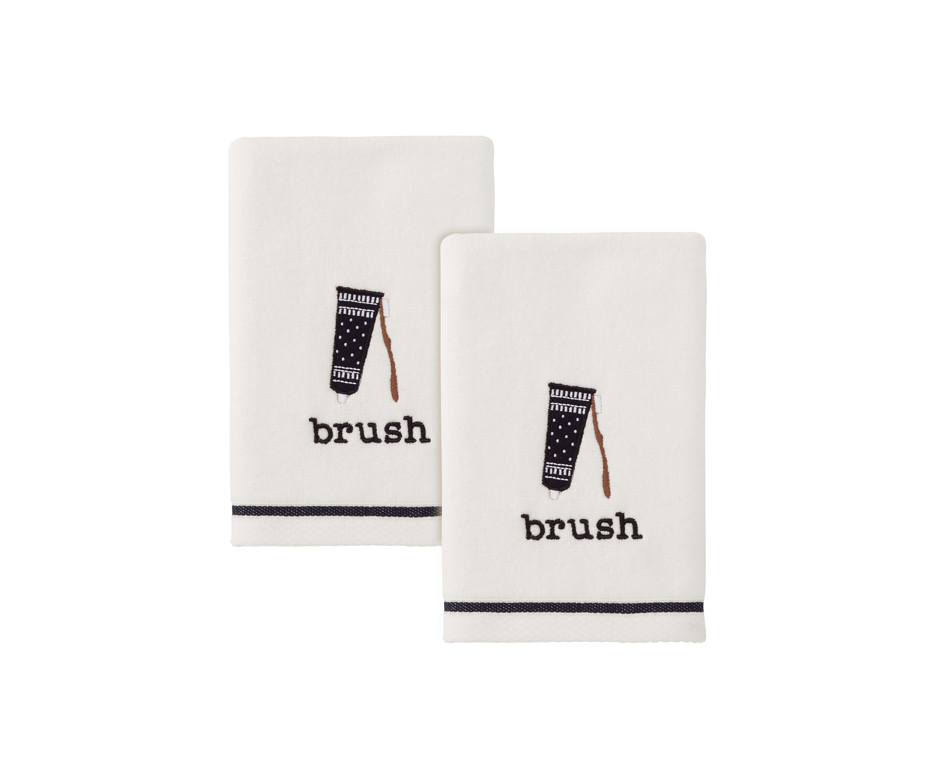 Bath Icons 2 Pack Fingertip Towels