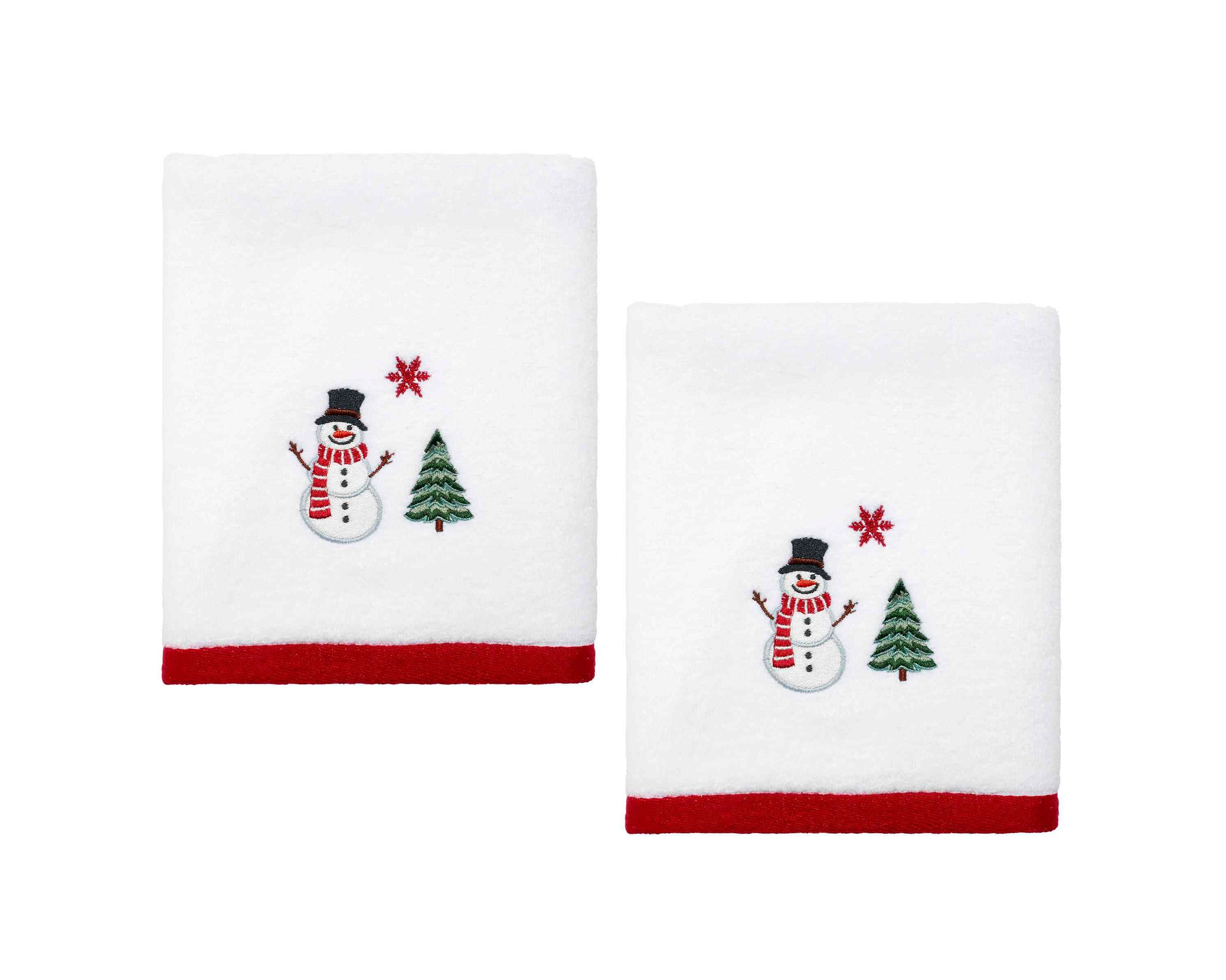Winter Snowman 2-pc. Hand Towel