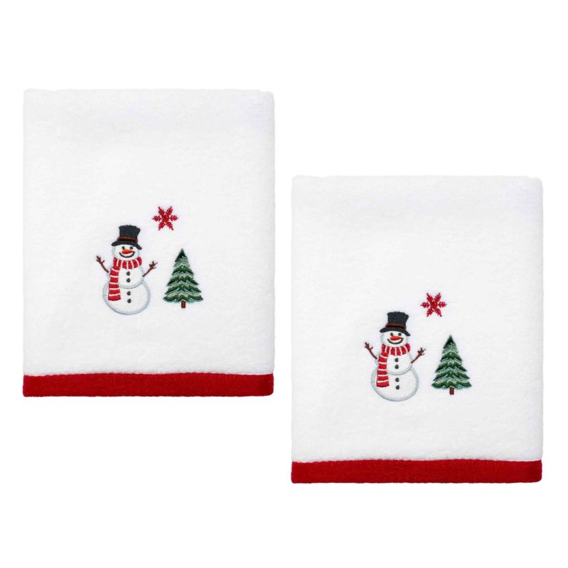 Winter Snowman 2-pc. Hand Towel