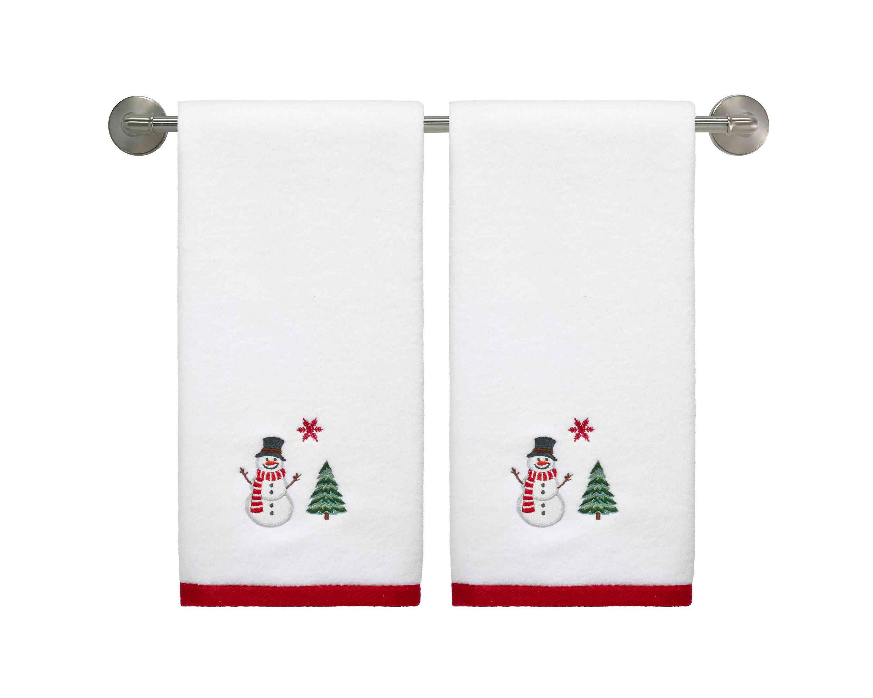 Winter Snowman 2-pc. Hand Towel