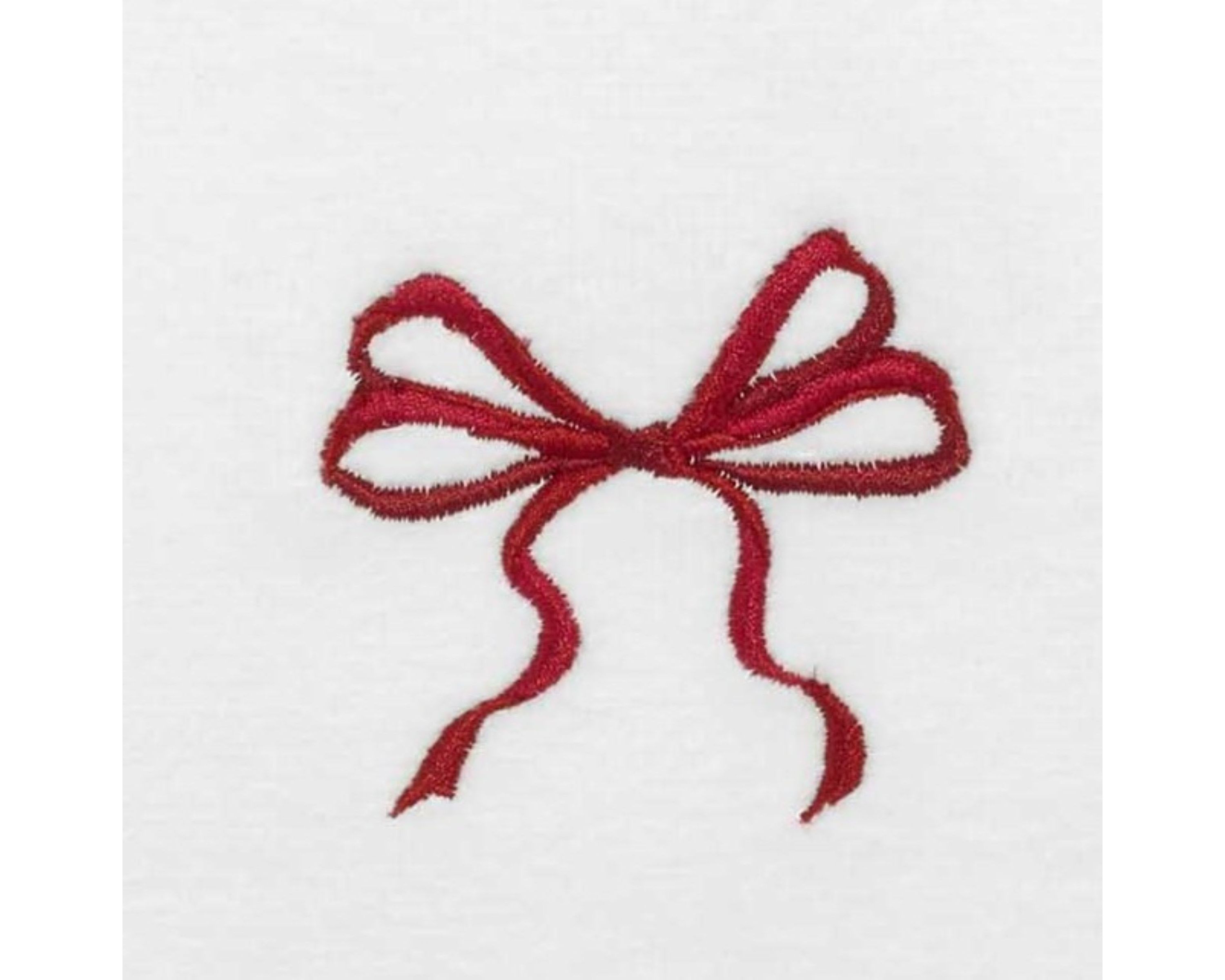 Christmas Bows Fingertip Towel - Set of 4
