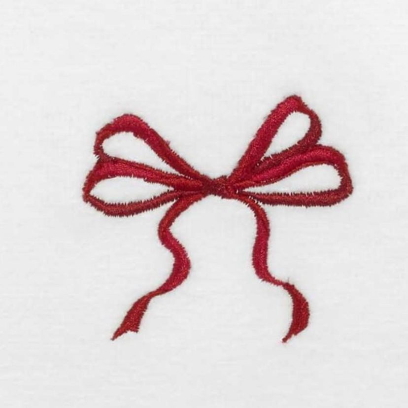 Christmas Bows Fingertip Towel - Set of 4