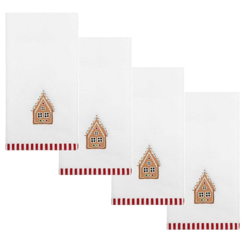 Gingerbread Man Fingertip Towel - Set of 4