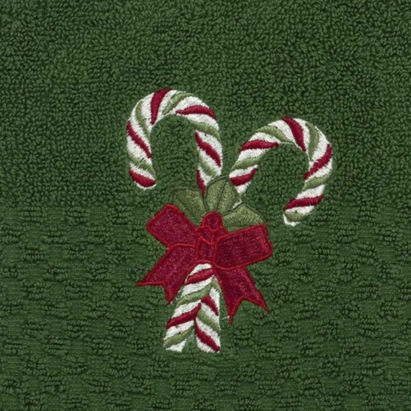 Candy Cane 2-Pack Hand Towel Set