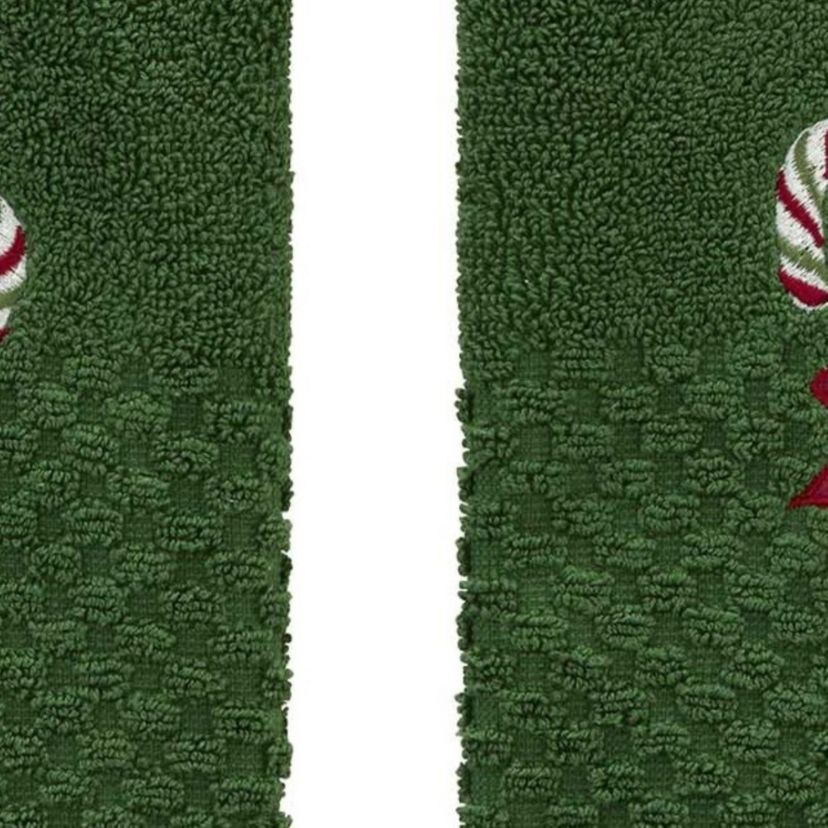 Candy Cane 2-Pack Hand Towel Set