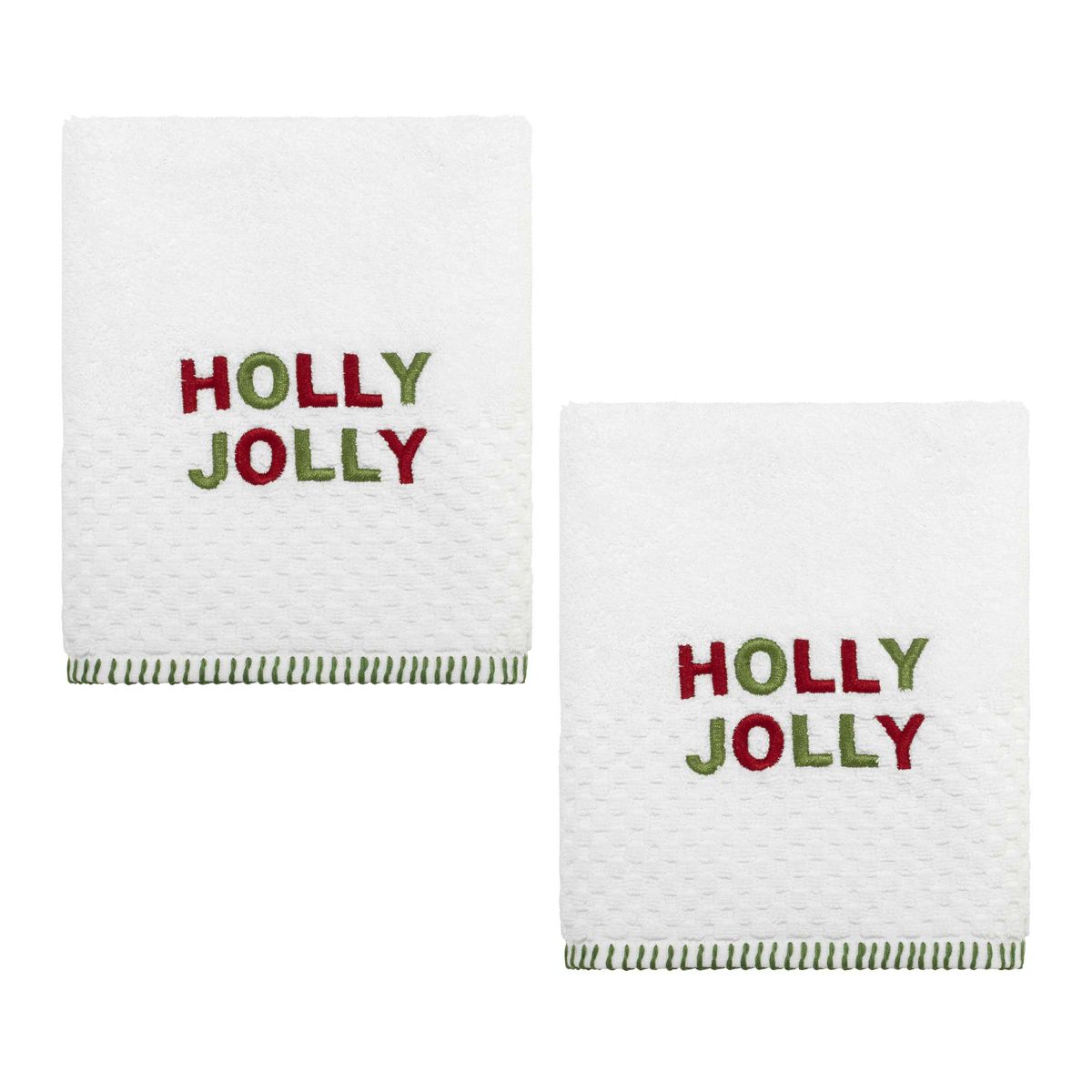 Holly Jolly 2-Pack Hand Towel Set