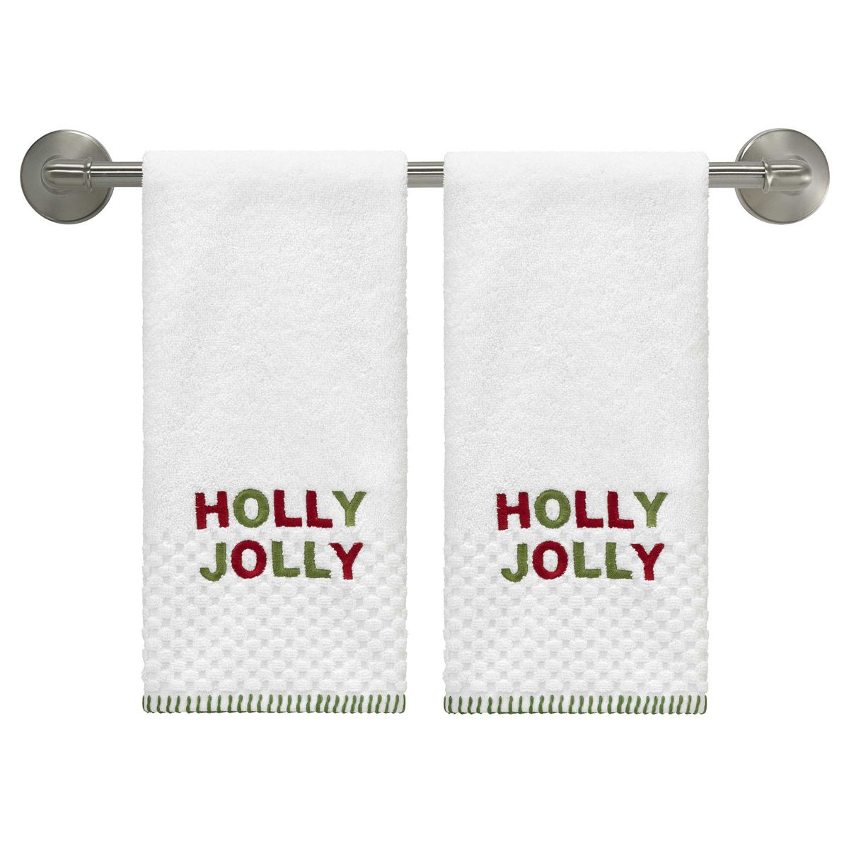 Holly Jolly 2-Pack Hand Towel Set