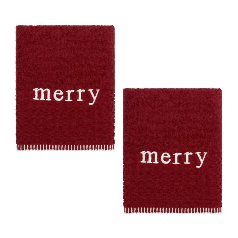 Merry 2-Pack Hand Towel Set