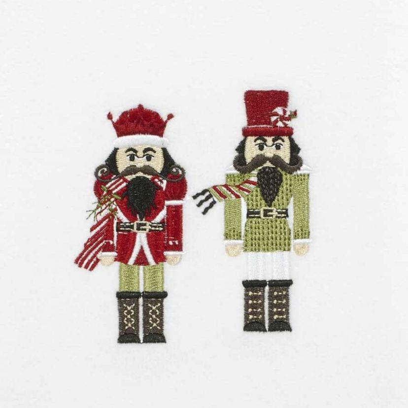 Peppermint Nutcracker Hand Towel - Set of 2